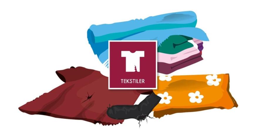 Tekstilaffald illustration